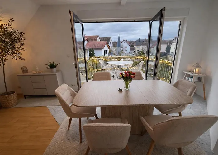 Fuer 6 Personen - Naehe Flughafen Fra *